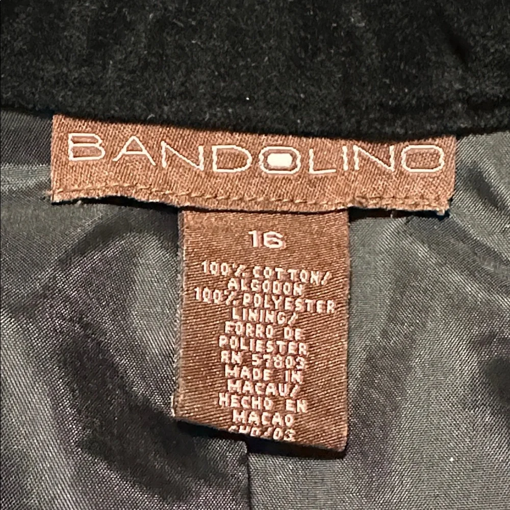 Bandolino Black Velvet Jacket with Pink Floral Embroidery - Picture 5 of 5